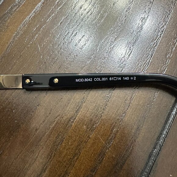 NEW Cazal Sunglasses 8042 Black Gold Gardient Lenses - Picture 5 of 8